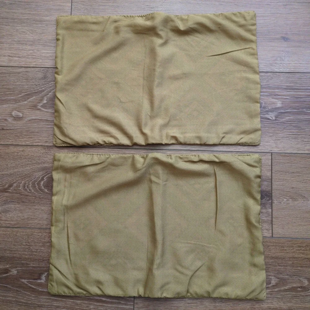 Southwest‎ Placemats Set (4) Red Geometric Woven Green Tan Diamond Tapestry